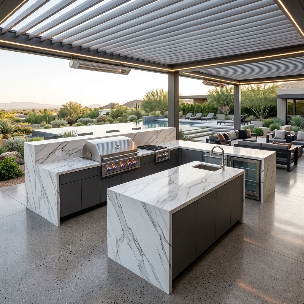 Outdoor BBQ Kitchen